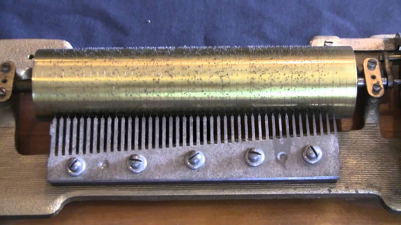 Vintage Cylinder Music Box movement song1.MTS YouTube