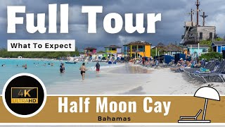 Half Moon Cay Port  Full Tour & Review of Carnival's Private Island  The Bahamas (Holland America)