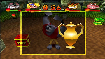 Crash Bash: Road to 200%! Part 3 - JUNGLE BASH & PAPU PUMMEL Boss Fight! [ePSXe]