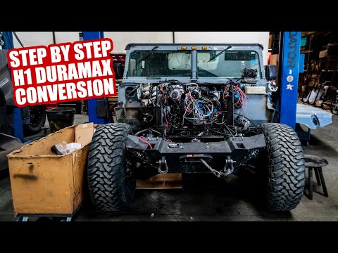 STEP BY STEP H1 HUMMER DURAMAX CONVERSION