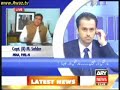 Capt Safdar PMLN MNA drink to cover his urine passed during 11th Hour 30-08-2010 PART 2 /2