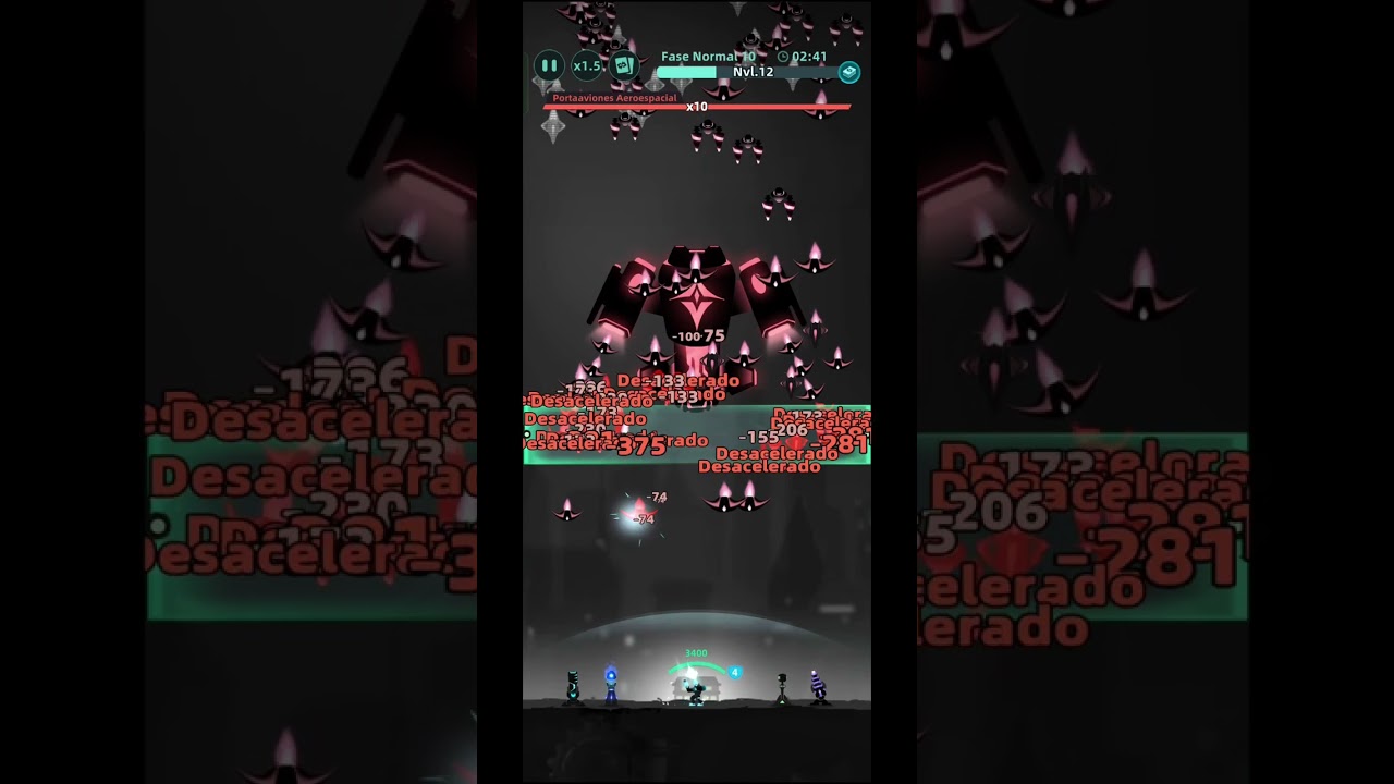 Derrotando al Portaaviones Aeroespacial: Fase Normal 10 | Galaxy Defense Fortress TD |