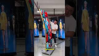 Why is the foldable LED poster screen so popular, with monthly sales exceeding 500 units?