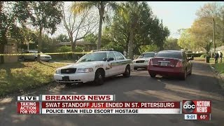 SWAT situation Man takes an escort hostage in St Petersburg home
