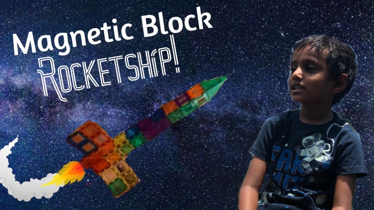 Blockfi Rocketship Bestin Kuriakose's Magnetic Block Rocketship Build - YouTube