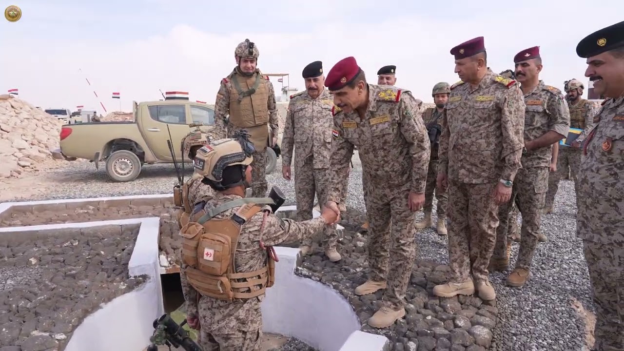 رئيس أركان الجيش يتفقد قاطع اللواء المشاة الستين (خلف قوات الحدود) لفرقة المشاة العشرين