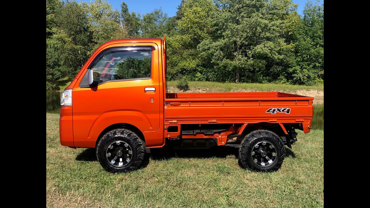 Orange Daihatsu Hijet Dump Truck Japanese Mini Trucks Mini Truck