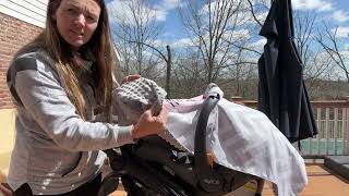 Review of Car Seat Canopy for Babies, Metplus 2 in 1 Infant Carseat Cover Mom Nursing Cover