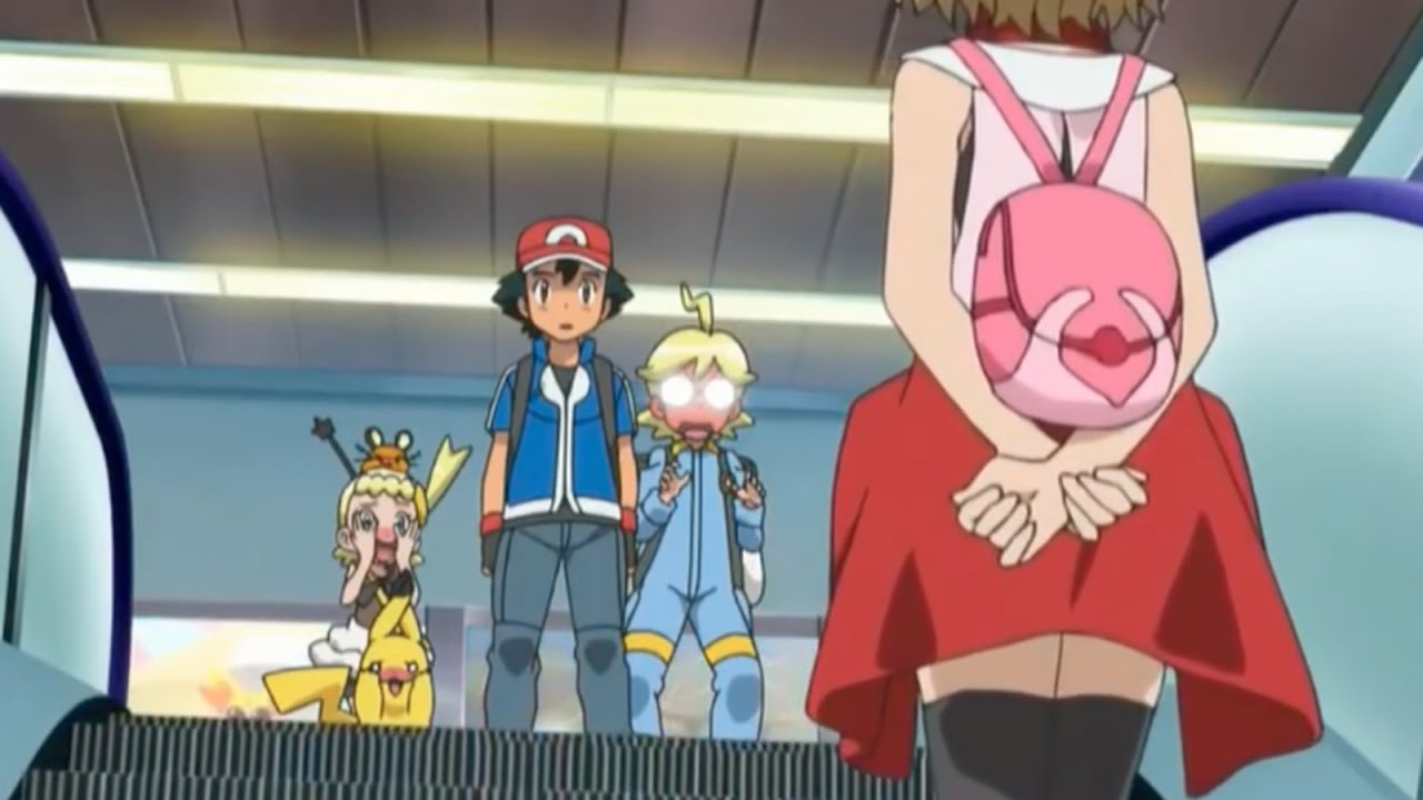 Pokemon Ash And Serena Kiss