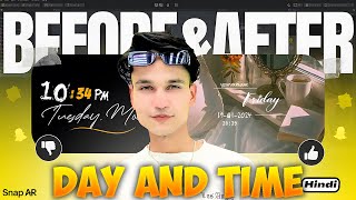 How to Make a DAY AND TIME Lens |  Snapchat Filter | Lens Studio Tutorial in Hindi  @SnapAR screenshot 4