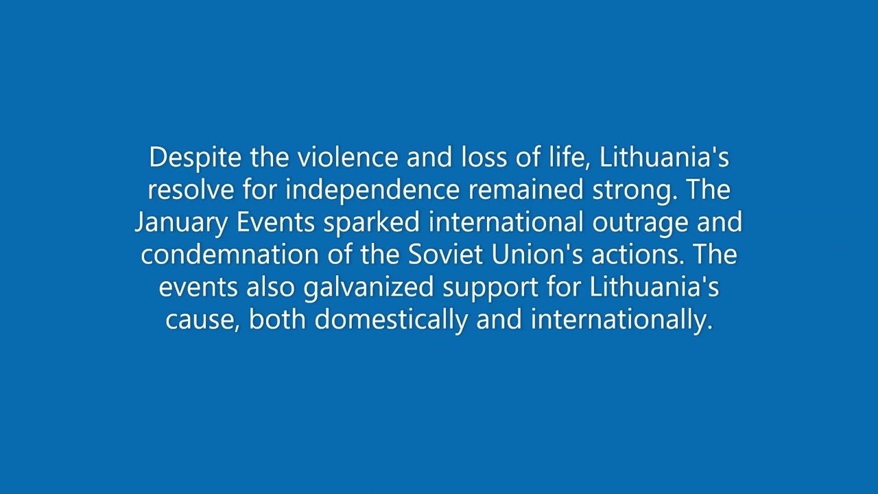 The Lithuania's January Events
