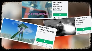 ROBLOX War of the Worlds: 3 NEW GAMES!!