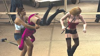 NOT JUST A FUNNY FIGHTING GAME | 4 GIRLS STREET FIGHT | Female Wrestling, Karate, Kickboxing