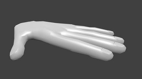 How to make a hand in blender: Episode 1: Modeling