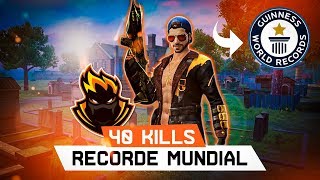 40 KILLS! RECORDE MUNDIAL SOLO VS SQUAD - MODO MATA-MATA! BLACKN444 FREE FIRE