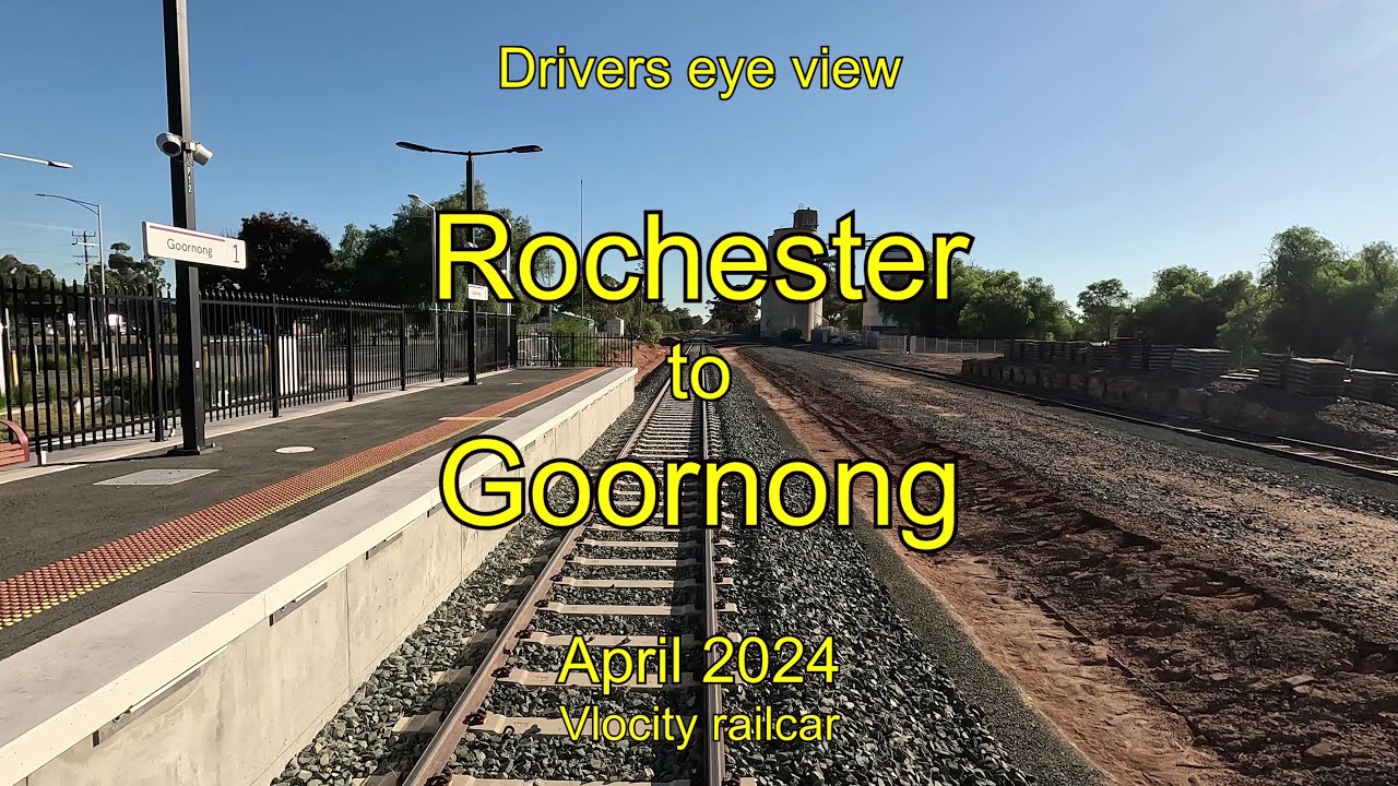 Drivers eye view, Rochester to Goornong,  Apr 2024