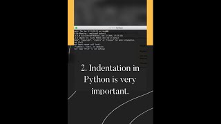 What is Indentation in Python Language? #shorts #shortvideo #python #education