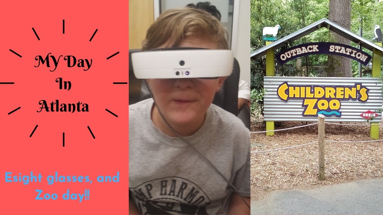 Trying on esight glasses Zoo trip YouTube