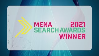 Mena Search Awards Winner 2021 - Sandstorm Digital ® Worldwide