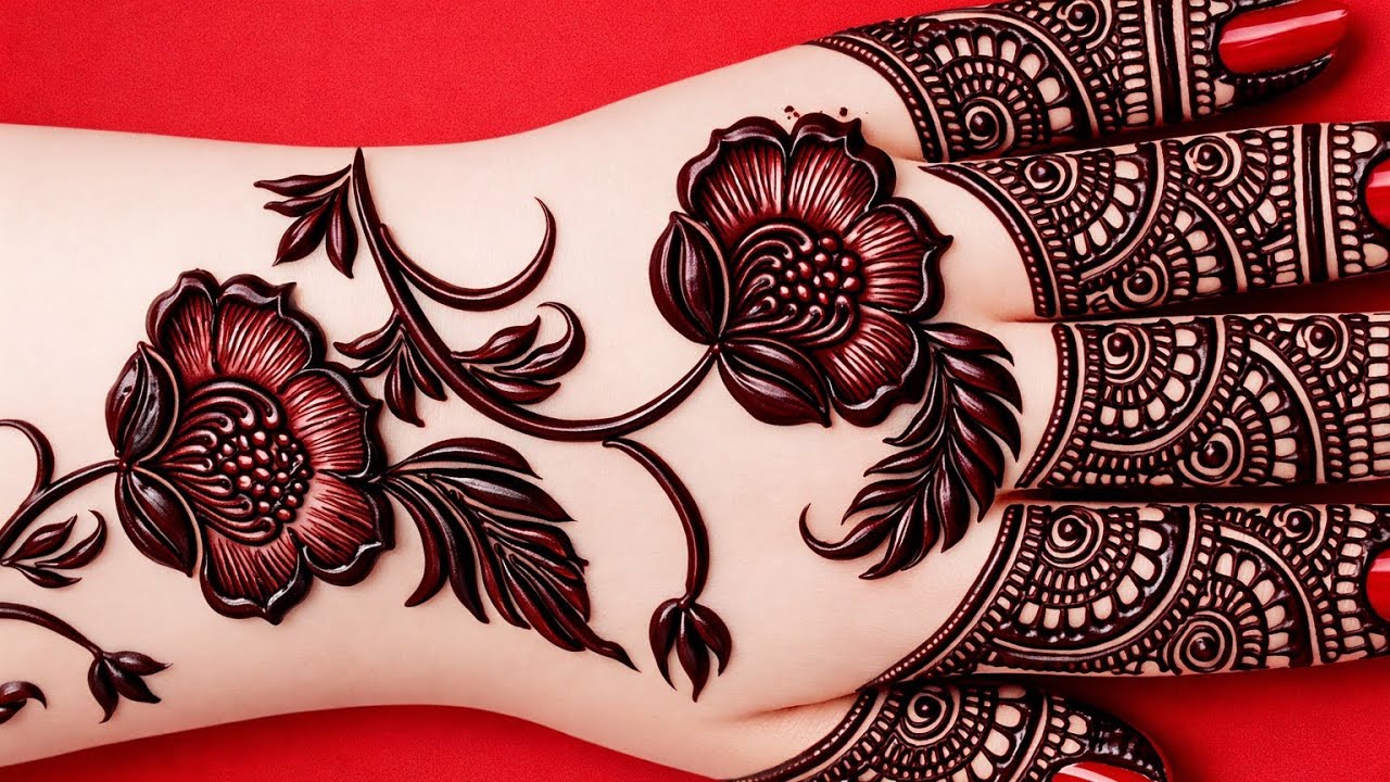 Easy Front Hand Mehndi Design | Simple & Dark Henna