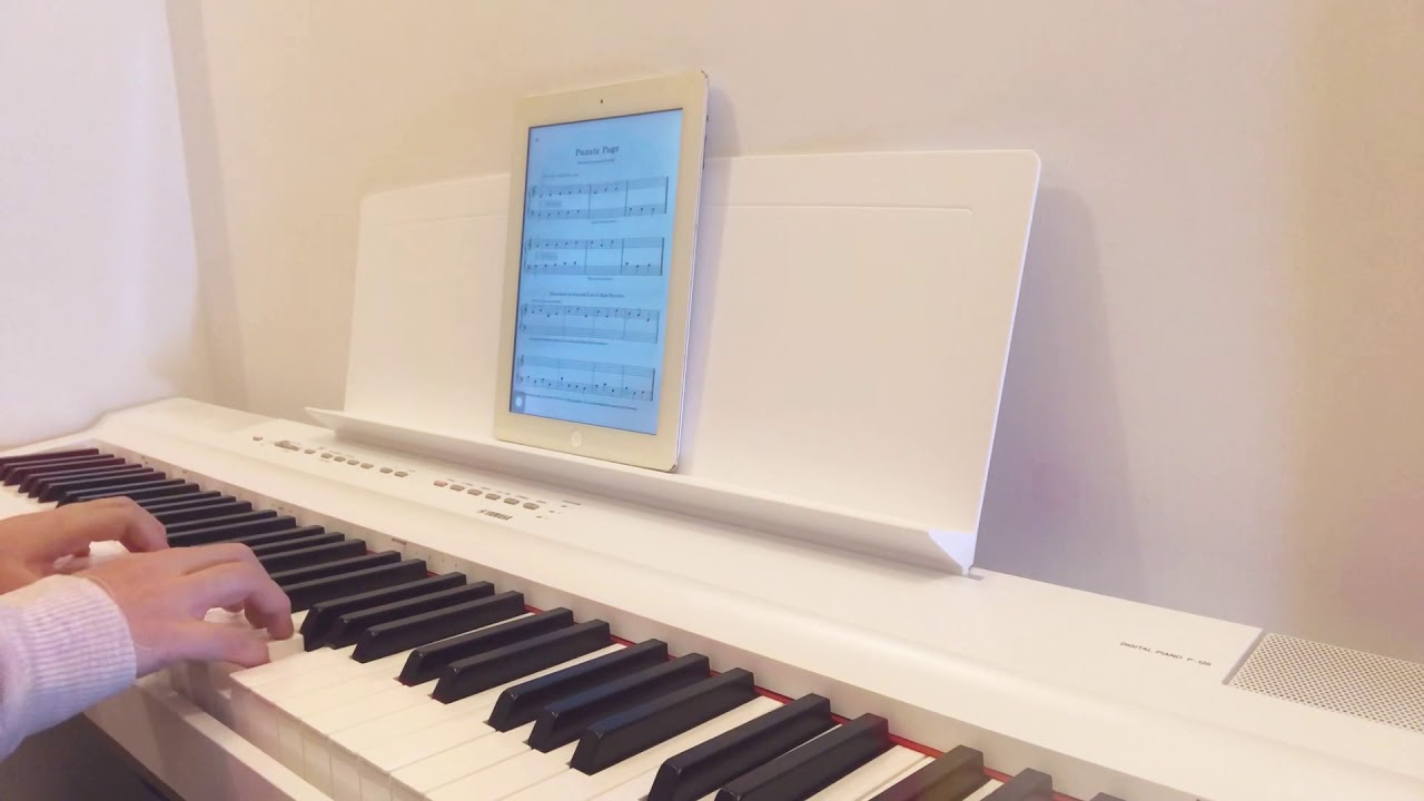 EveryBody likes the Piano (Preparatory) P.26 Puzzle Page