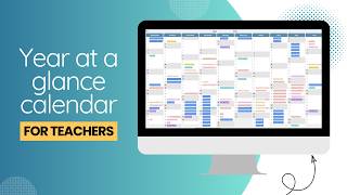 Teacher Year at a Glance Calendar Plan Your School Year with Google Calendar Glance