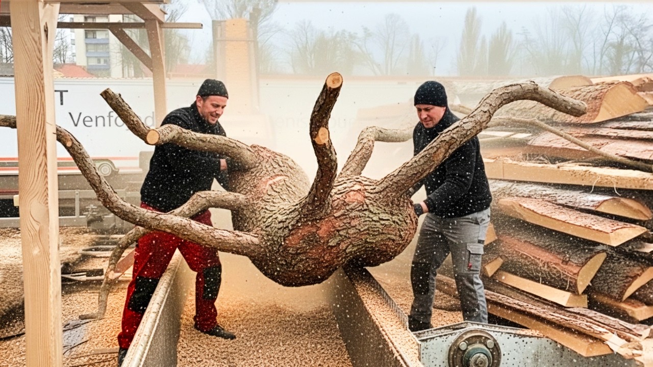 You Can Watch This Wood Processing All Day