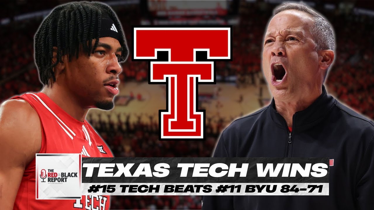 #15 Texas Tech MBB Beats #11 BYU 84 -71 | Red Raiders Big 3 Shines!