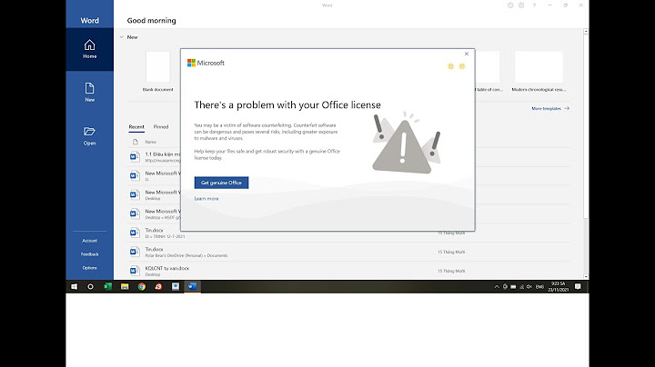 Cách khắc phục ứng dụng office bị lỗi bản quyền năm 2024