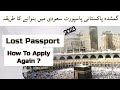 Pakistani Passport Reapply in Saudi Arabia | if Your Passport Lost