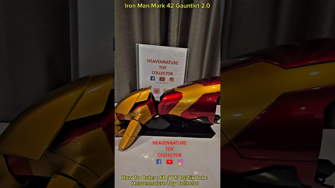 Iron Man Mark 42 Gauntlet 2.0 Voice & Remote Control @heavennature #ironman #ironmanmk42gauntlet