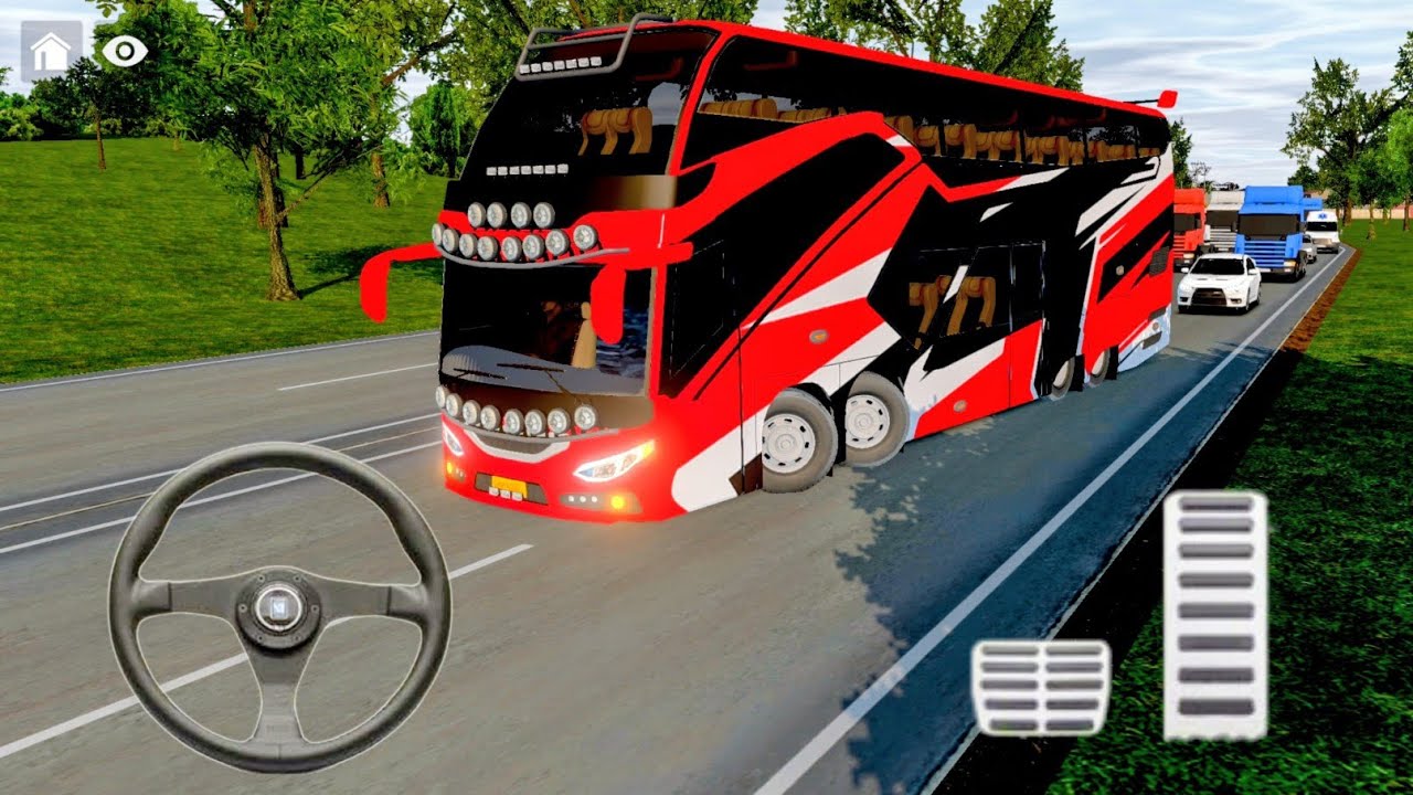 🚌🔥 Luxury Double Decker Bus Driving Simulator Gameplay | Realistic Highway Experience 🎮💺