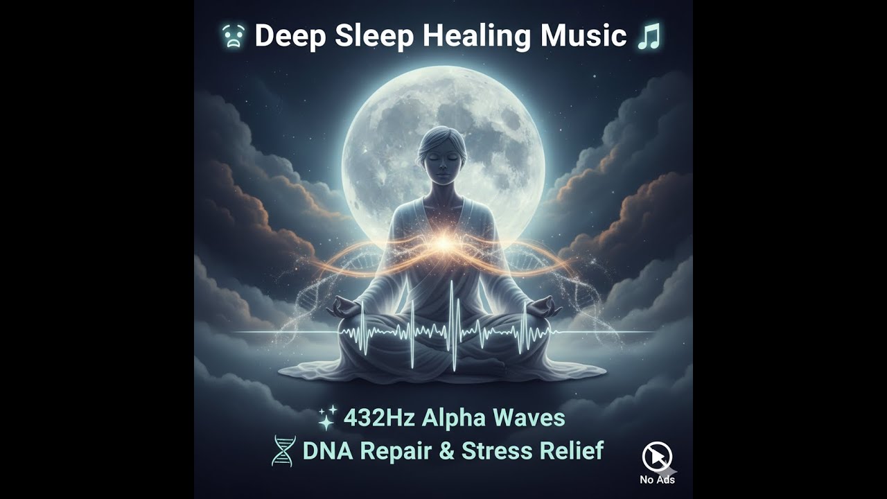 😴 Deep Sleep Healing Music 🎶 | 432Hz Alpha Waves to Repair Body ...