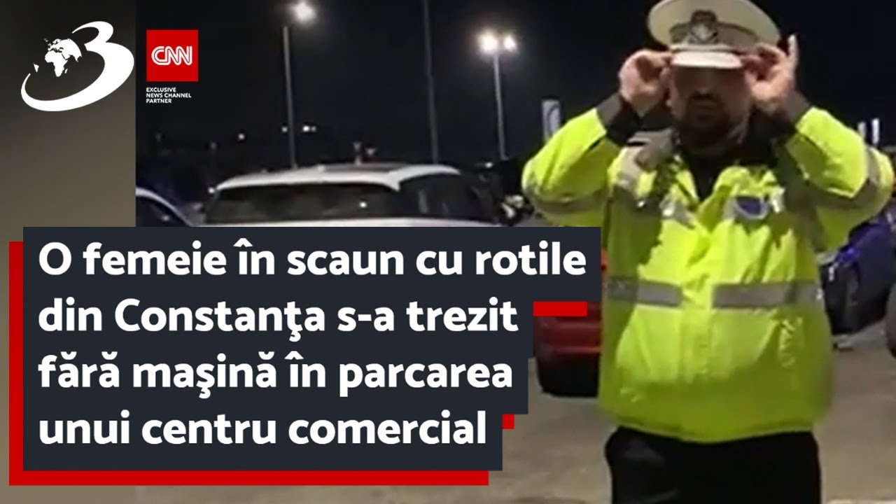 O femeie în scaun cu rotile din Constanţa s-a trezit fără maşină în parcarea unui centru comercial