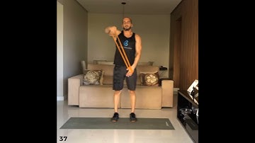 37- Elevação Frontal Unilateral com Band