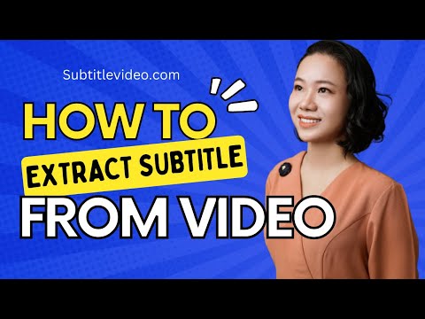 Subtitle video online - how to extract subtitle from mp4 or video online?