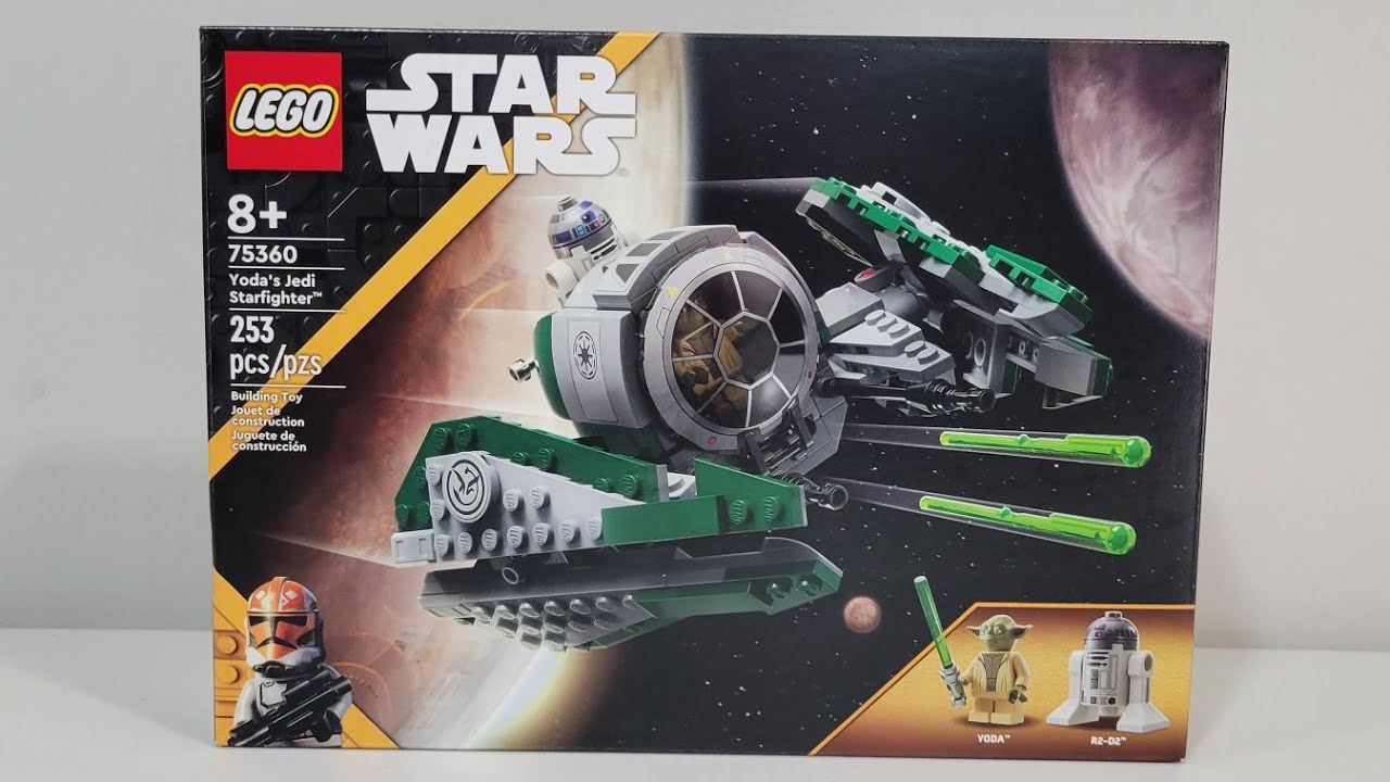 LEGO Star Wars 75360 Yoda's Jedi Starfighter Set with R2-D2