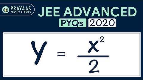 15. KINEMATICS | ADVANCED PROBLEM 2020 |  Particle follows a two-dimensional trajectory