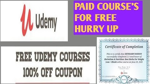 Get Paid Udemy Courses For 100% Free| Free Certificate| 15 August 2020|