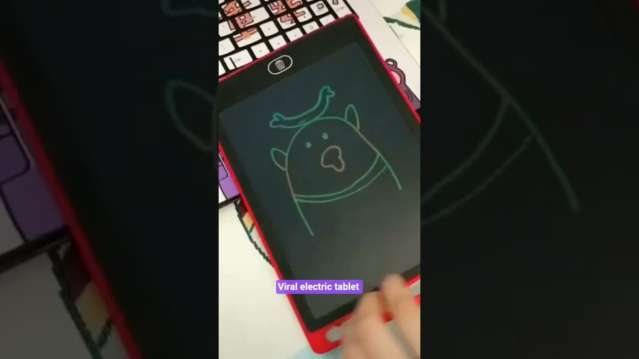 8.5 inch Multi Color Kids Paperless Electric Cell Operate Writing Tablet