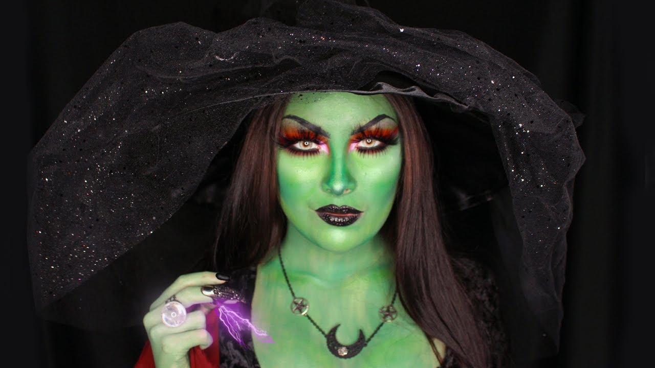 Beautiful Green Witch | Halloween Makeup Tutorial - YouTube