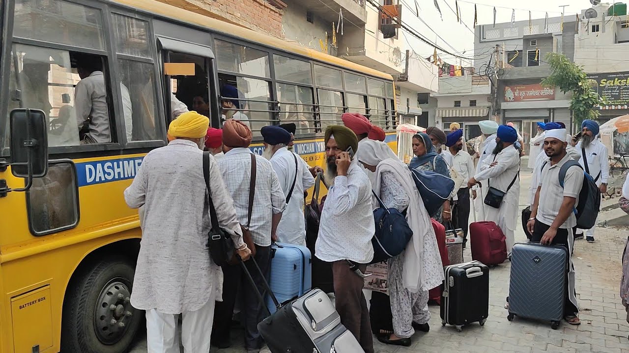  ਸ੍ਰੀ ਨਨਕਾਣਾ ਸਾਹਿਬ ਪਾਕਿਸਤਾਨ ਸ਼ਰਧਾਲੂਆਂ ਦਾ ਜਥਾ ਹੋਇਆ ਰਵਾਨਾ, ਸ੍ਰੀ ਗੁਰੂ ਨਾਨਕ ਦੇਵ ਜੀ ਦੇ ਪ੍ਰਕਾਸ਼ ਪੁਰਬ ਦਿਹਾੜੇ