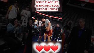 ❤️Dečko plače jer upoznao SVOG HEROJA Nikolu Jokića❤️