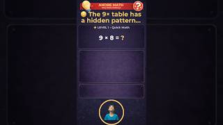 😳 The 9× table has a SECRET pattern…#shorts #math #mentalmath #mathshortcut
