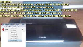 Reset Epson Stylus TX106 Waste Ink Pad 