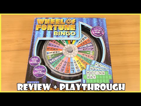 Wheel of Fortune Bingo Review u0026 Full Playthrough! | Board Game Night
