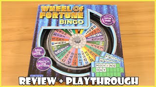 Wheel Of Fortune Bingo Review U0026  Playthrough  Board Game Night