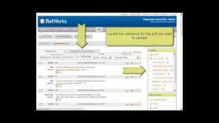 Uploading files to RefWorks