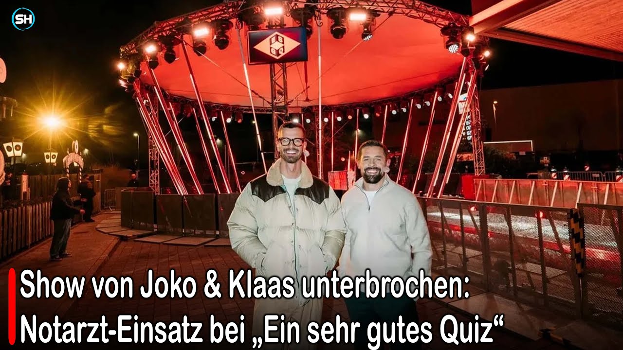 Show von Joko & Klaas unterbrochen: Notarzt-Einsatz bei „Ein sehr gutes Quiz“ | SH News German