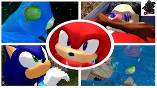Sonic Adventure (Knuckles Story) All Bosses + Ending (NO DAMAGE)